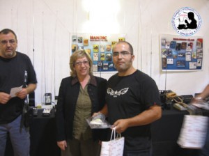 Juan Luis recoge premio.