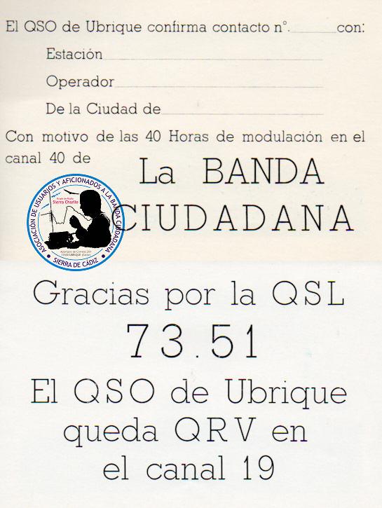 40 horas del canal 40, noviembre de 1986