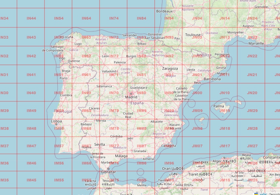 Qth Map Mapa QTH locator – Radio Club Capitol EA7RKL