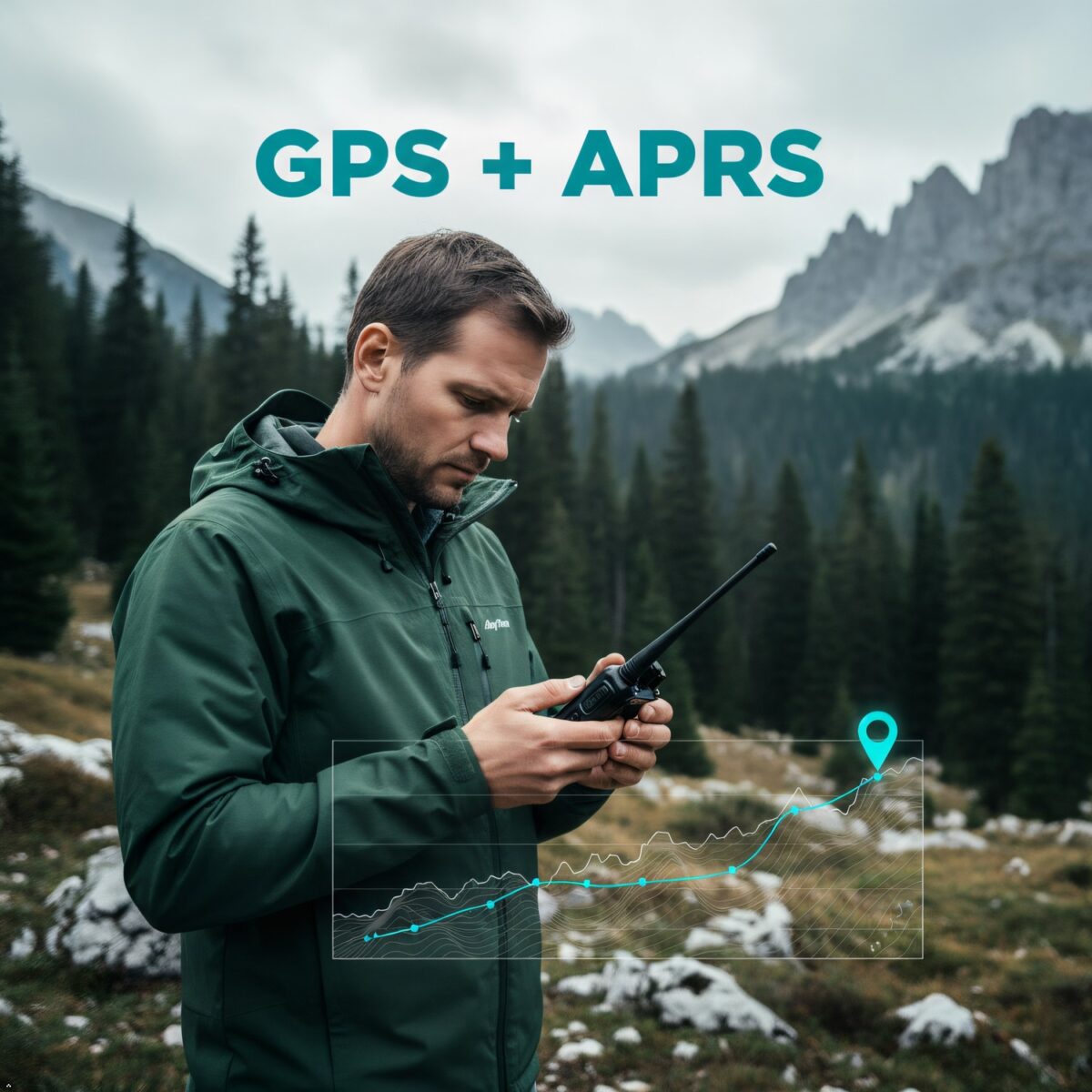 El sistema APRS es capaz de rastrear posiciones en tiempo real utilizando datos GPS.