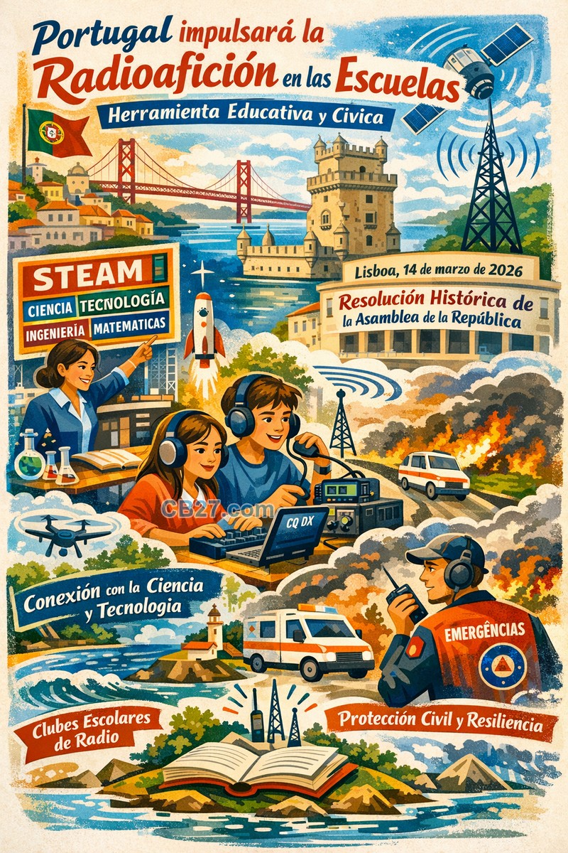 Portugal impulsará la radioafición en las escuelas como herramienta educativa y cívica