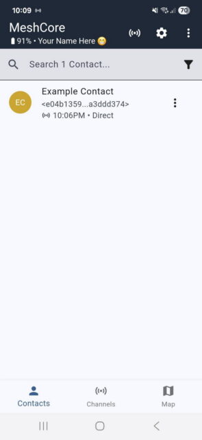 Toca el contacto al que quieres enviar un mensaje.