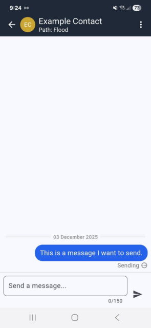 Se intentará enviar el mensaje de nuevo.