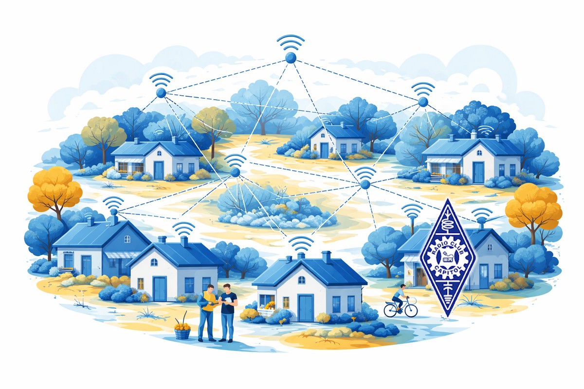 Una red mallada y descentralizada.