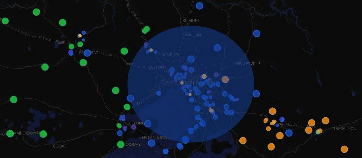 Region de alcance predeterminada.